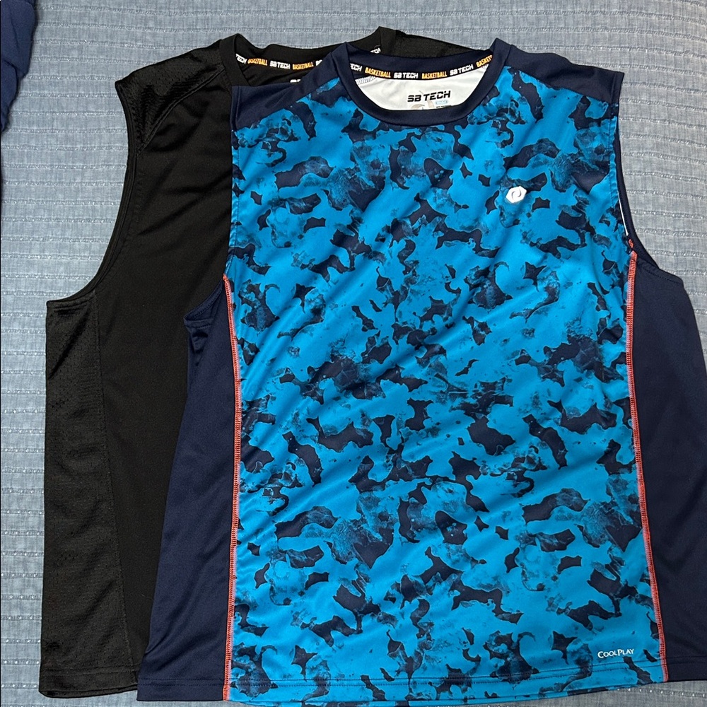 Champion Blue and Black Men's Tank Top